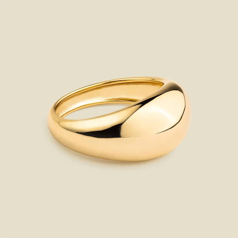 NEW MADE BY MARY women's gloss ring in gold